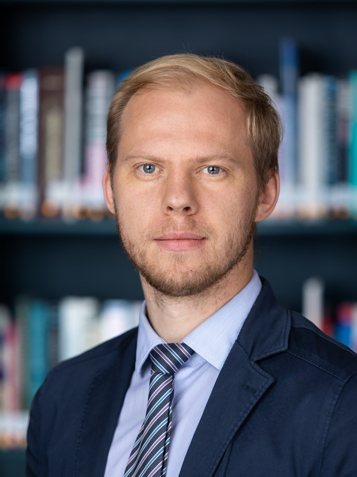 Rihards Garančs at the SSE Riga library